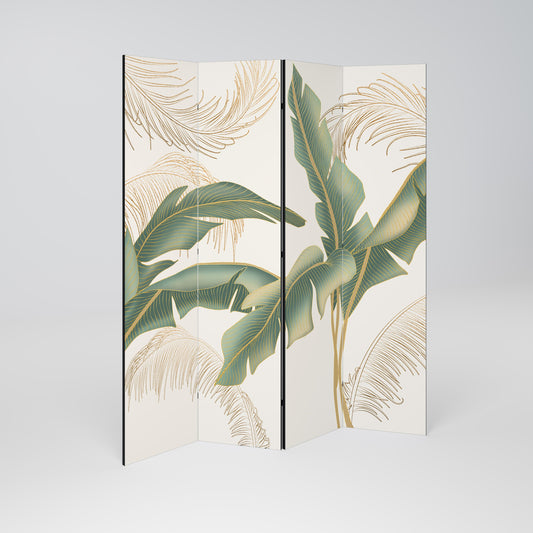 GENTLE HARMONY Decorative 4-Panel Room Divider