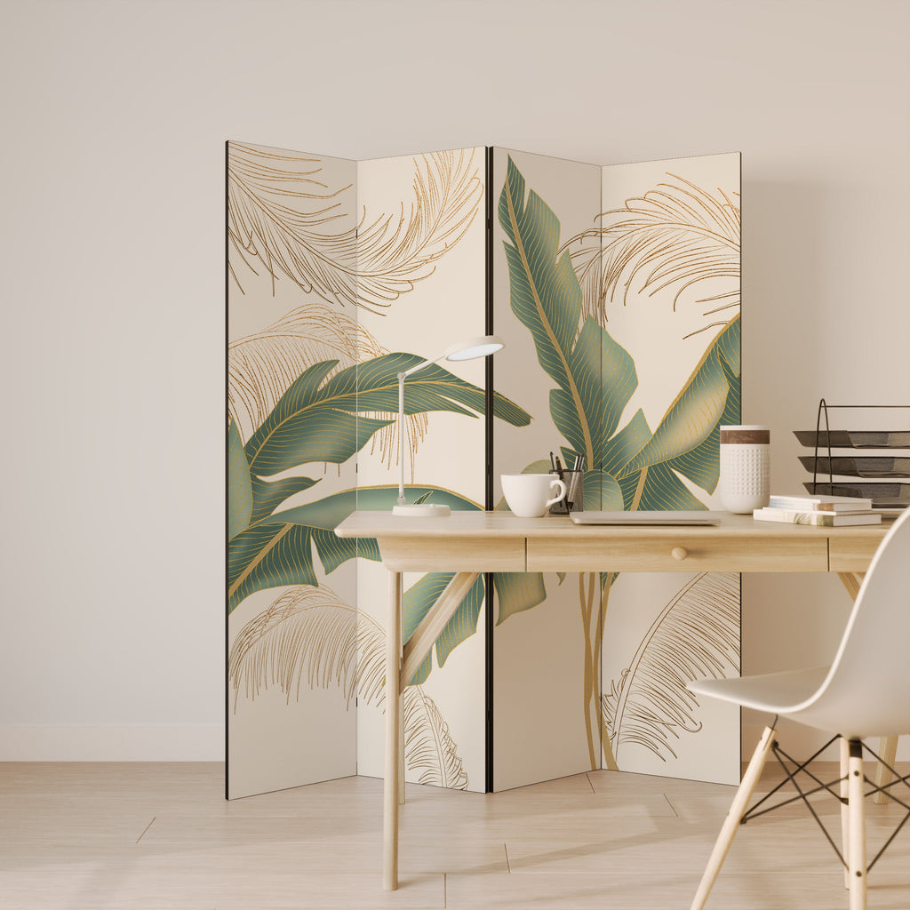 GENTLE HARMONY Dekorativ rumsavdelare med 4 paneler