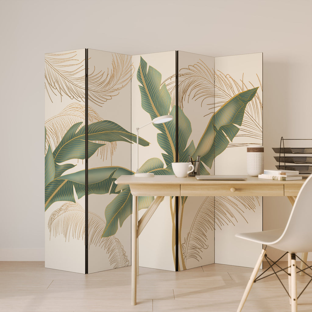 GENTLE HARMONY Dekorativ rumsavdelare med 5 paneler