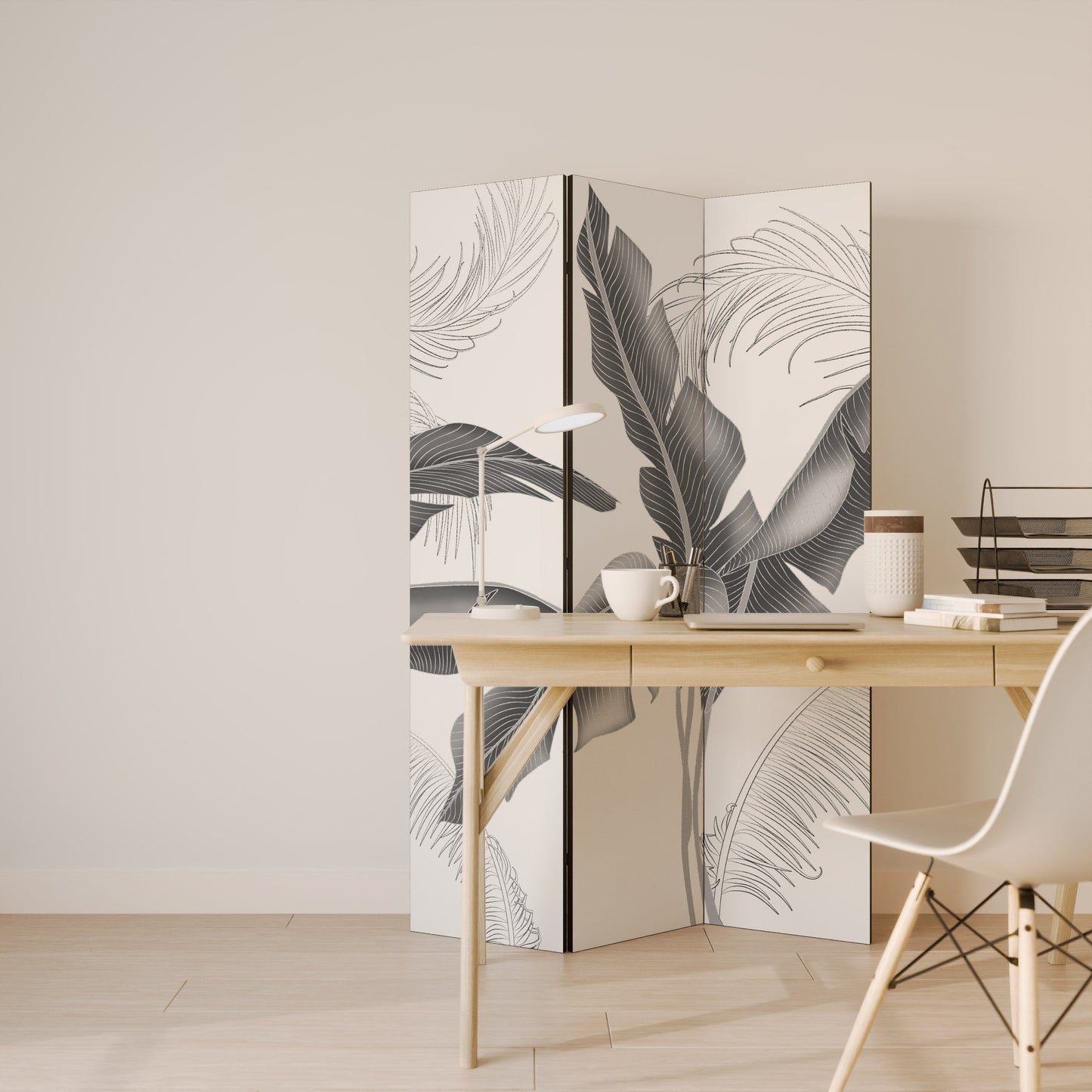 CALM ALLURE Dekorativ rumsavdelare med 3 paneler