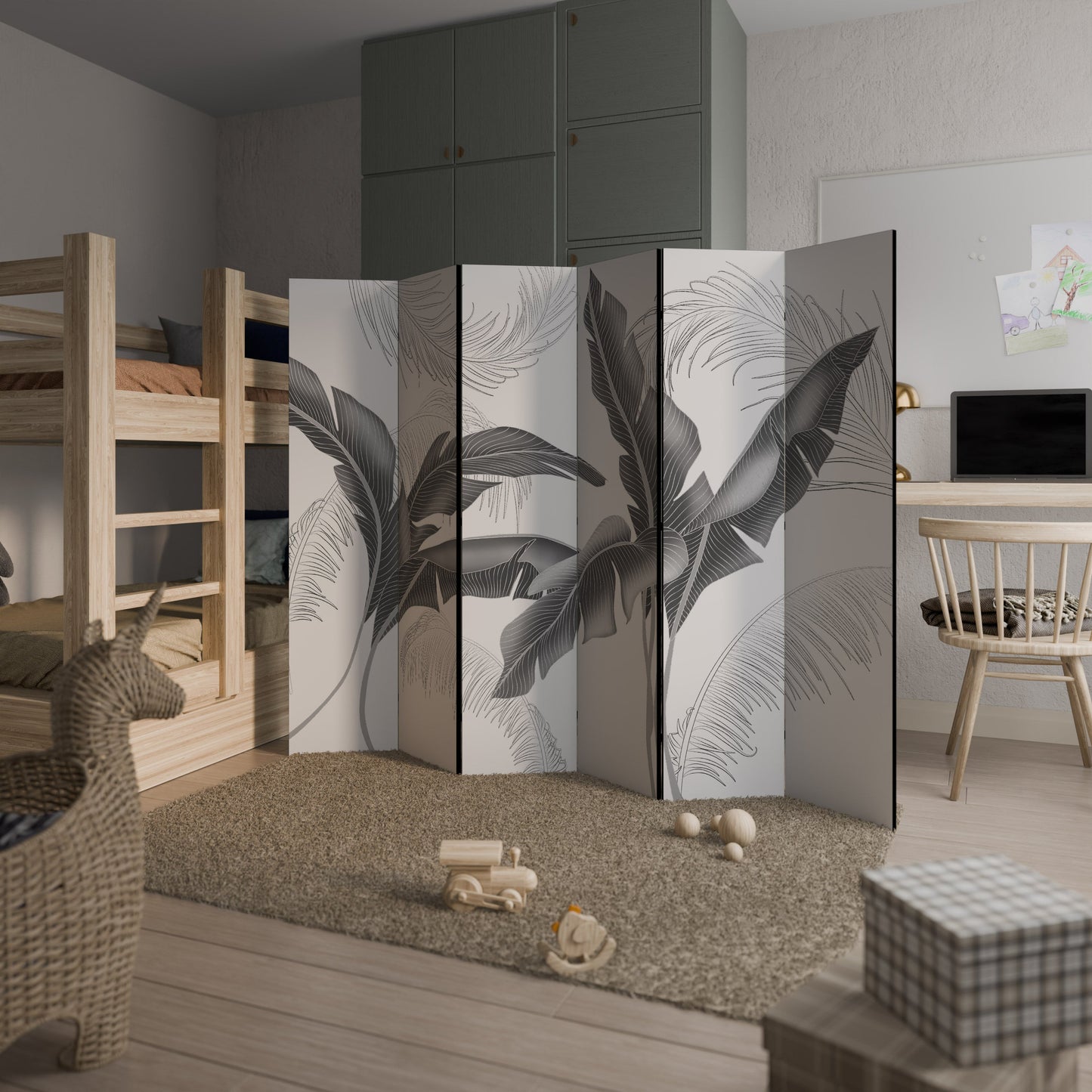 CALM ALLURE Decorative 6-Panel Room Divider