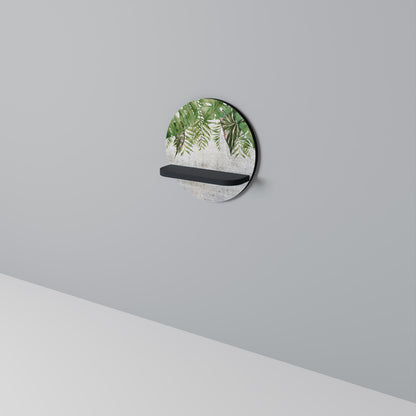 URBAN TROPICS Rund konsthylla i svart finish