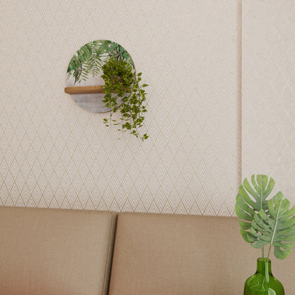 URBAN TROPICS Rund Konsthylla I Ekeffekt