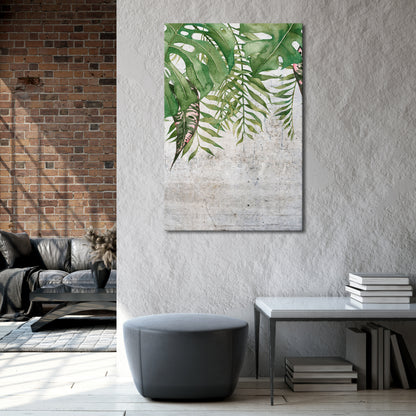 URBAN TROPICS Vertical Canvas Print