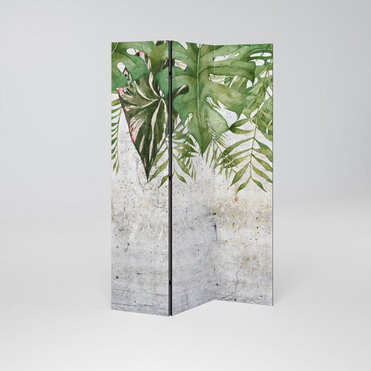 URBAN TROPICS Dekorativ rumsavdelare med 3 paneler