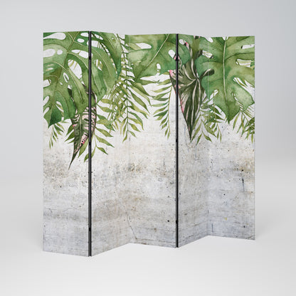 URBAN TROPICS Dekorativ rumsavdelare med 5 paneler