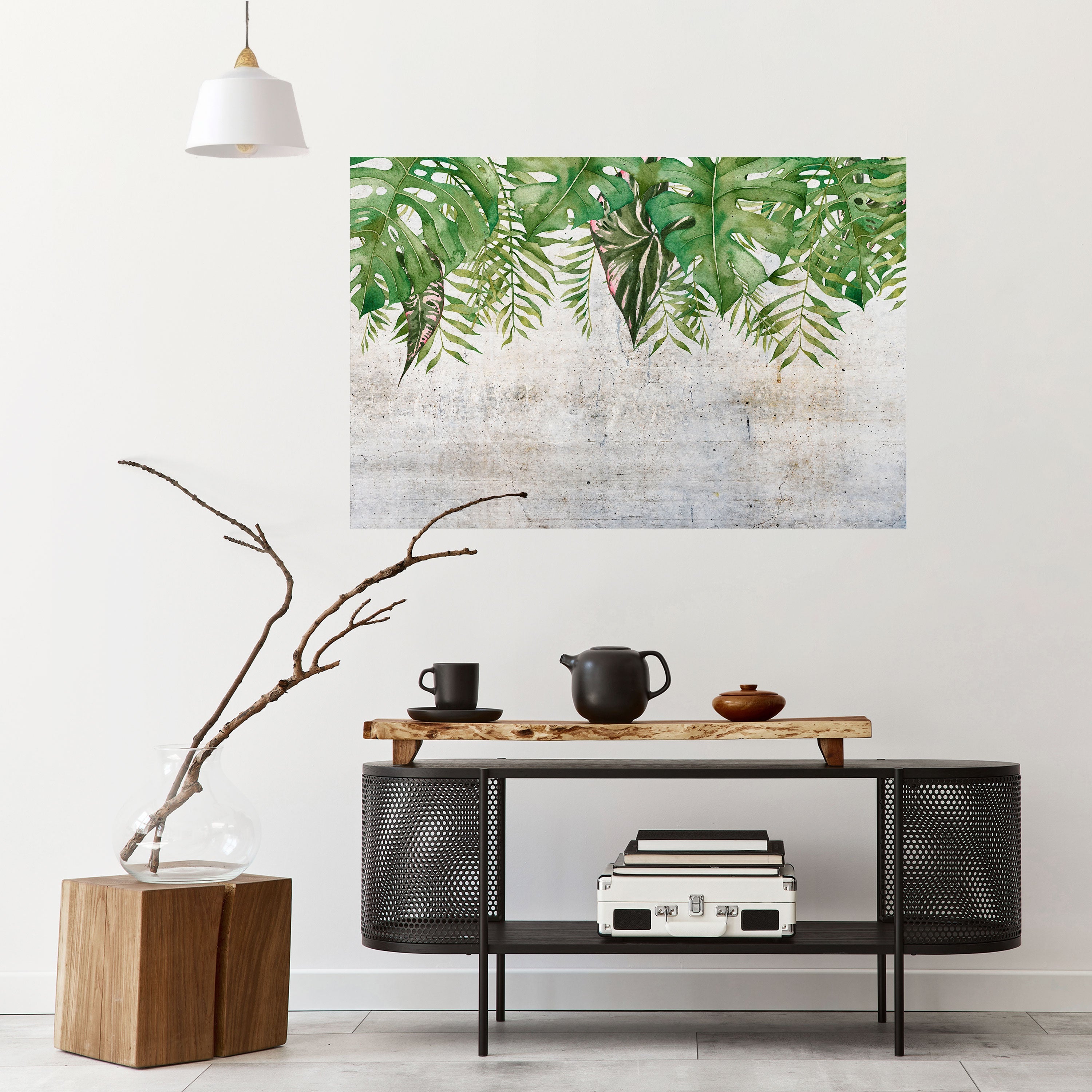 URBAN TROPICS Horisontell affisch med självhäftande tryck