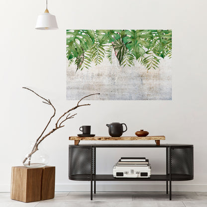 URBAN TROPICS Horisontell affisch med självhäftande tryck