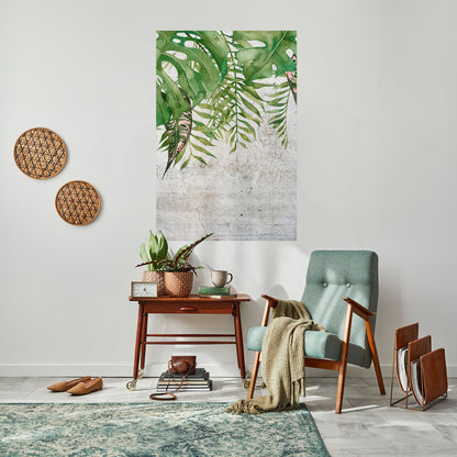 URBAN TROPICS Vertikal affisch med självhäftande tryck