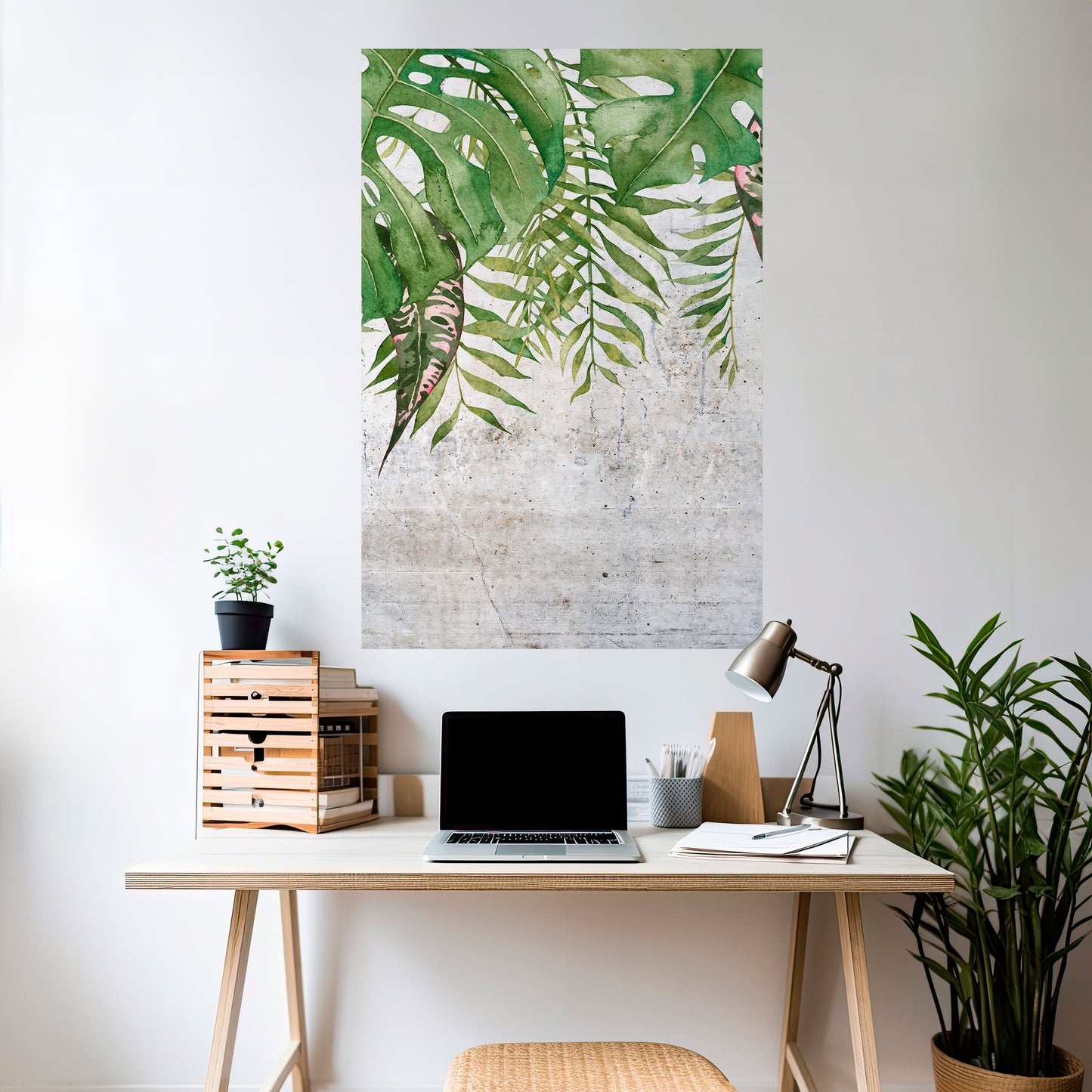 URBAN TROPICS Vertikal affisch med självhäftande tryck