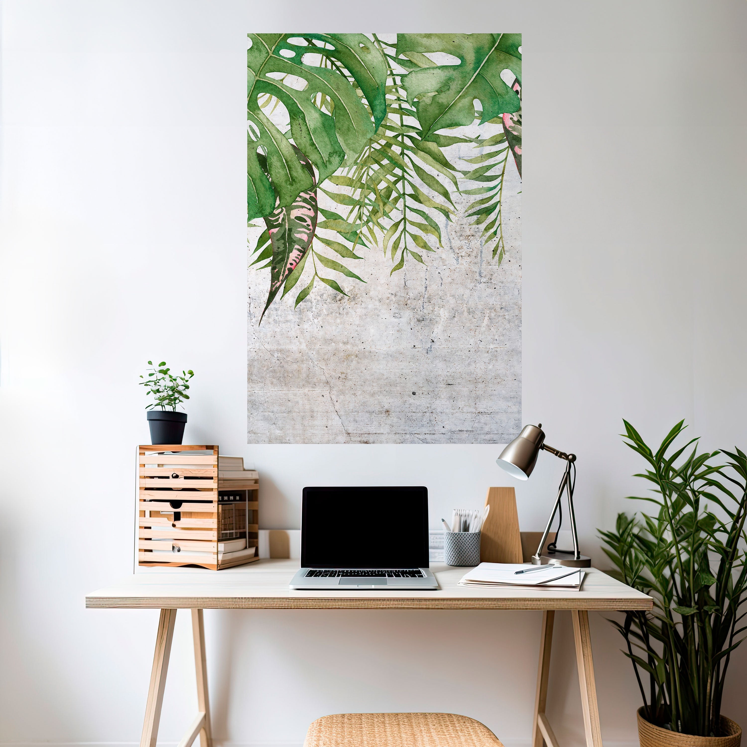 URBAN TROPICS Vertikal affisch med självhäftande tryck