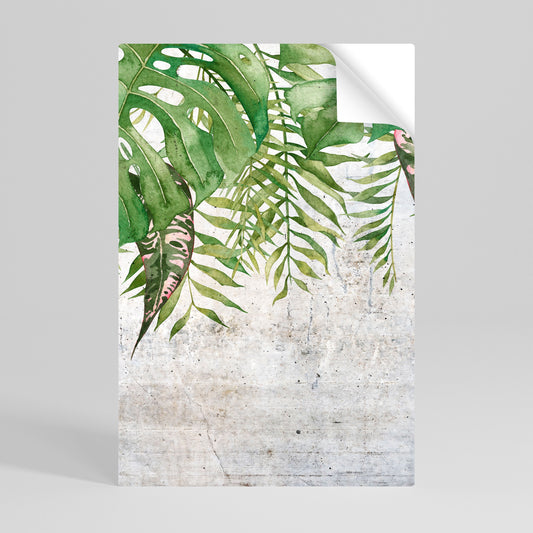 URBAN TROPICS Vertikal affisch med självhäftande tryck
