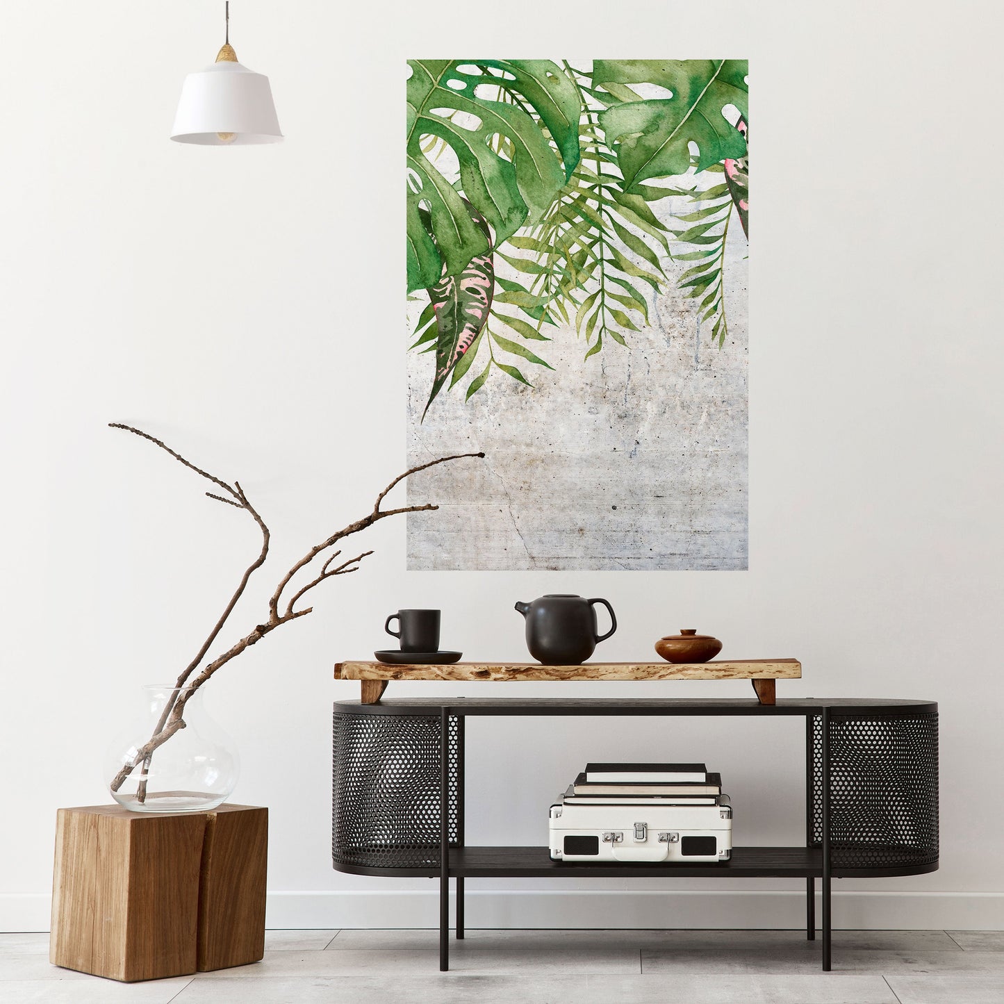 URBAN TROPICS Vertikal affisch med självhäftande tryck