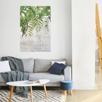 URBAN TROPICS Vertikal affisch med självhäftande tryck