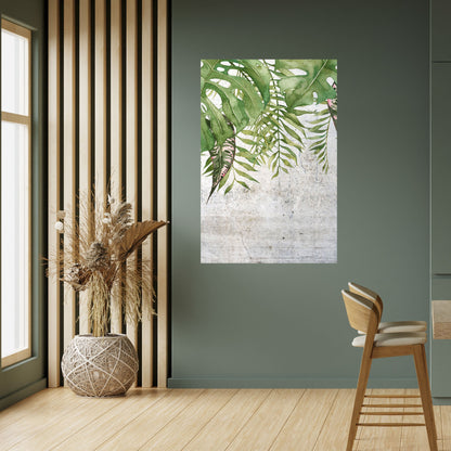 URBAN TROPICS Vertikal affisch med självhäftande tryck
