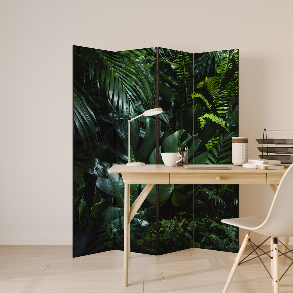 NATURE'S CLANDESTINE REVERIE Dekorativ rumsavdelare med 4 paneler