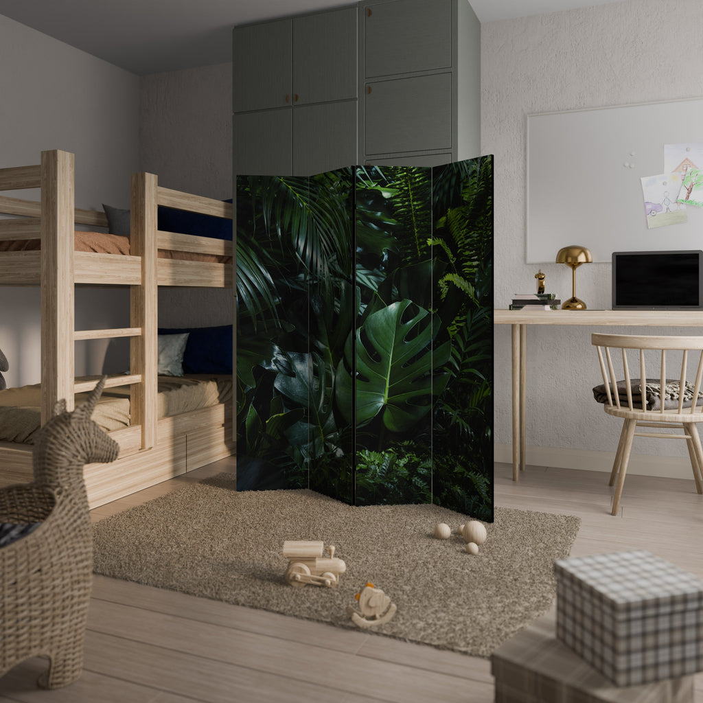 NATURE'S CLANDESTINE REVERIE Dekorativ rumsavdelare med 4 paneler