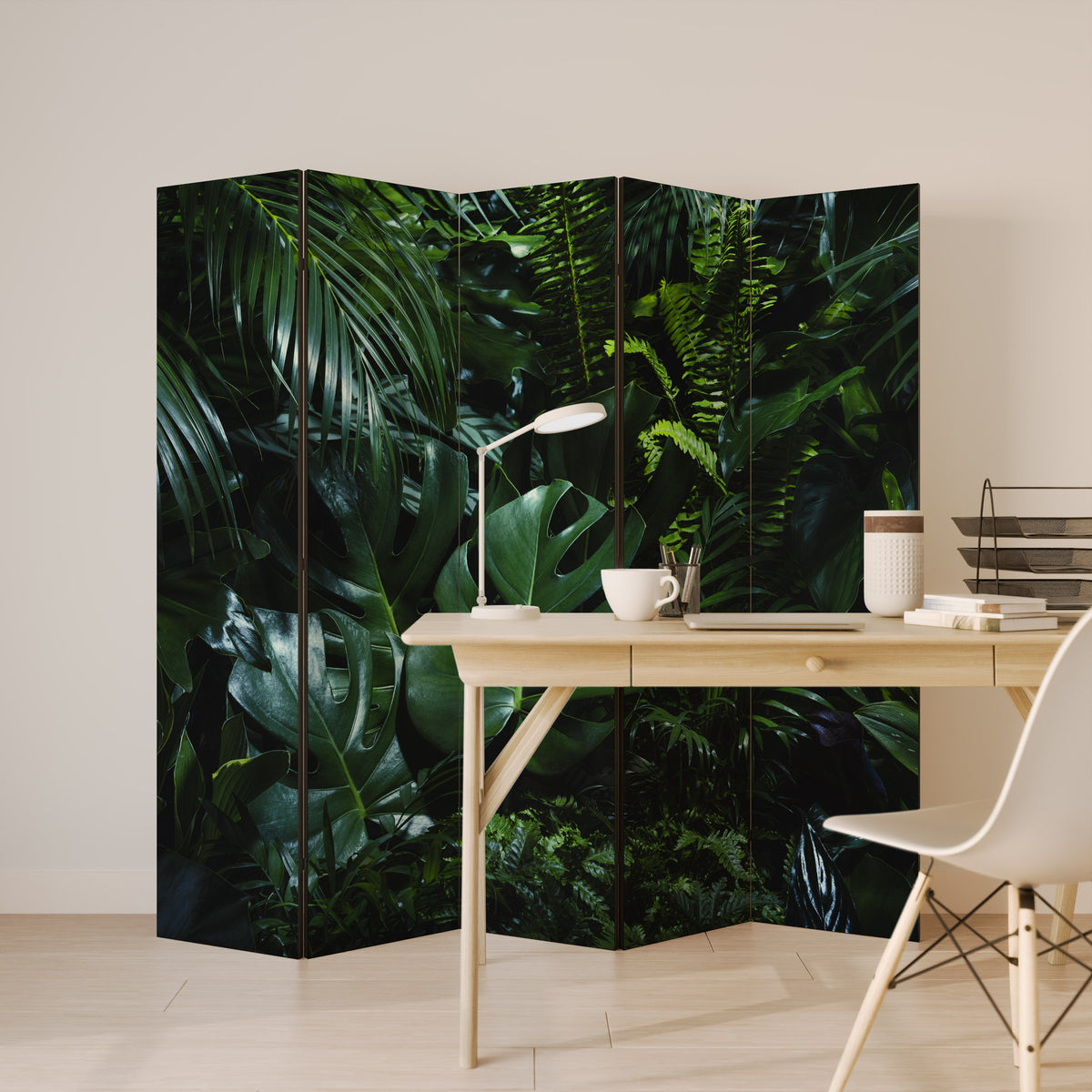 NATURE'S CLANDESTINE REVERIE Dekorativ rumsavdelare – 5 paneler
