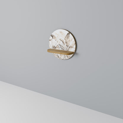 VILD ÖMHET Rund Konsthylla I Ekeffekt