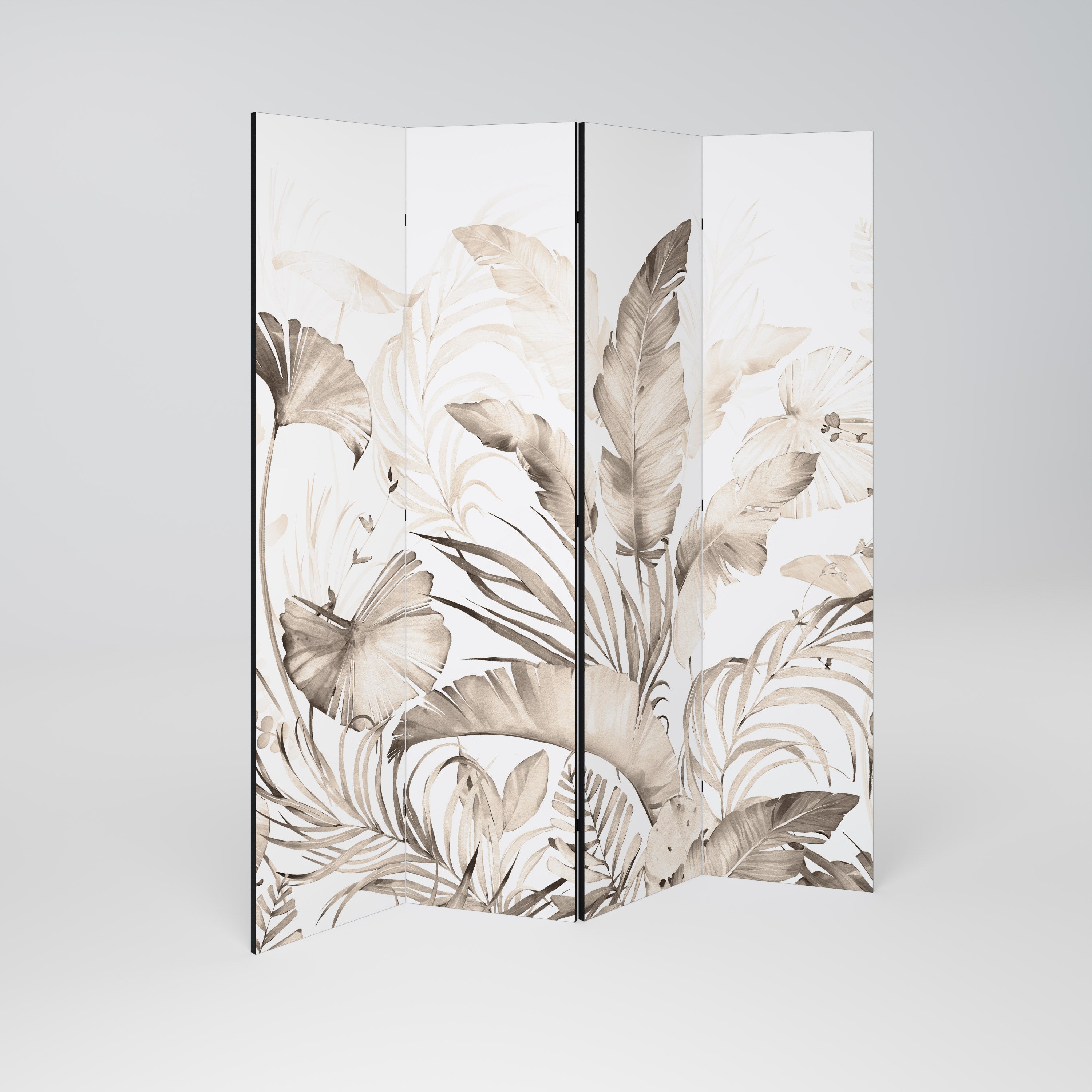 Dekorativ rumsavdelare WILD TENDERNESS med 4 paneler