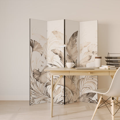 Dekorativ rumsavdelare WILD TENDERNESS med 4 paneler