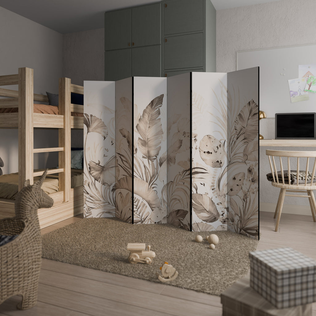 Dekorativ rumsavdelare med 6 paneler WILD TENDERNESS