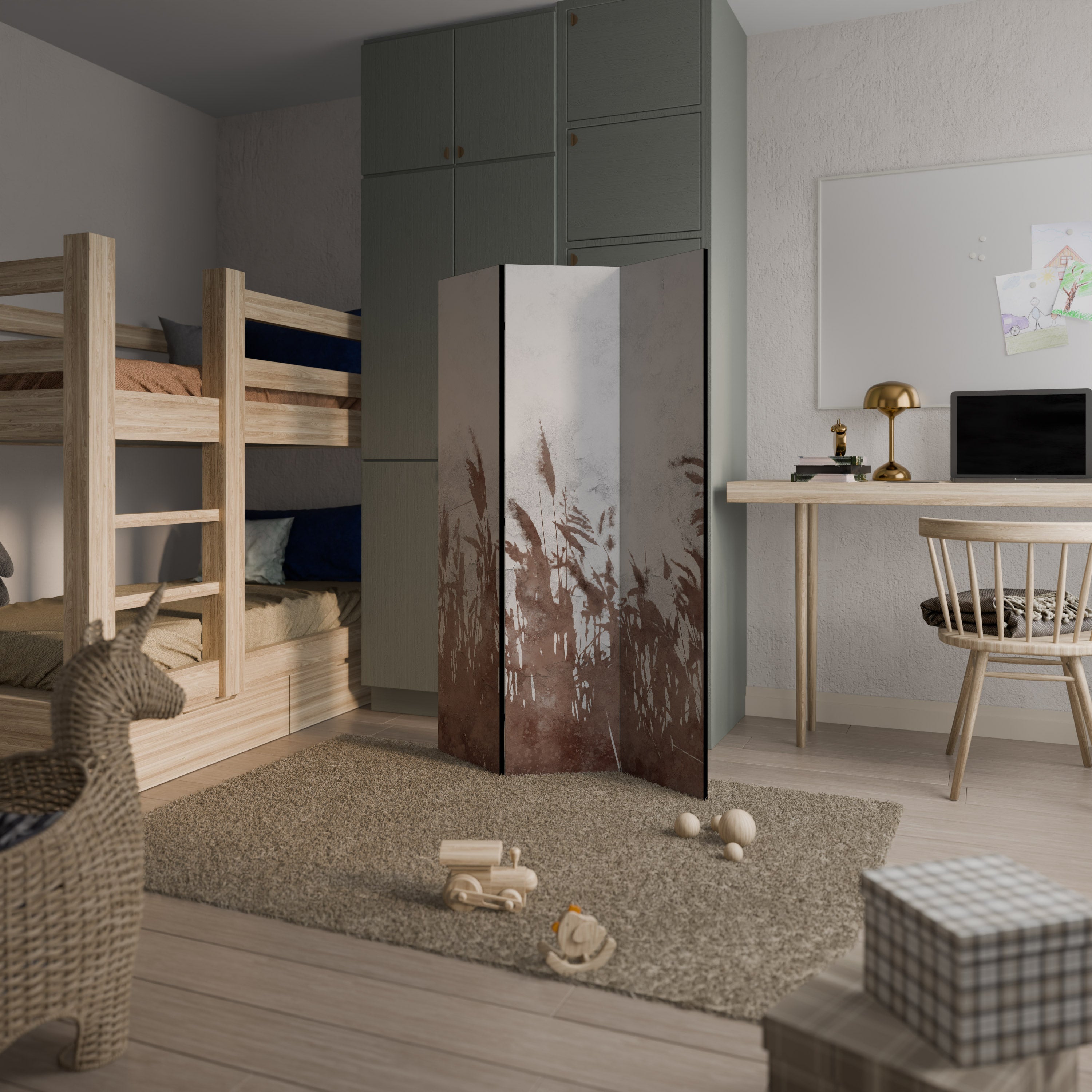 FLAWLESS CAPTURE Dekorativ rumsavdelare – 3 paneler