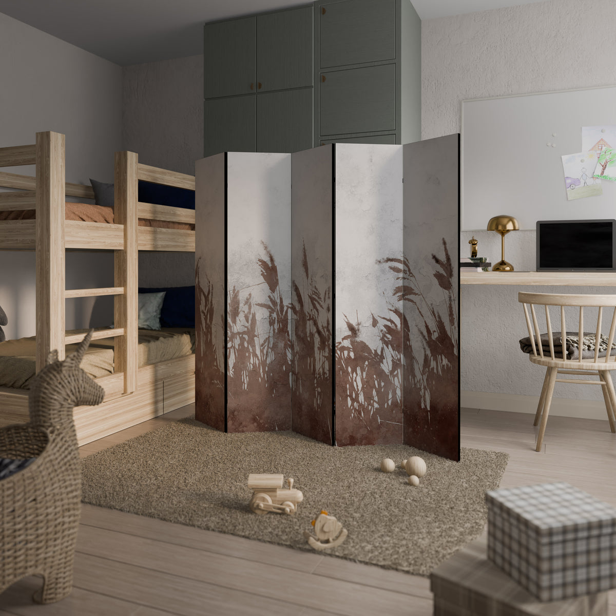 FLAWLESS CAPTURE Dekorativ rumsavdelare – 5 paneler