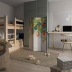 STRAWBERRY DREAMSCAPE Dekorativ rumsavdelare – 3 paneler