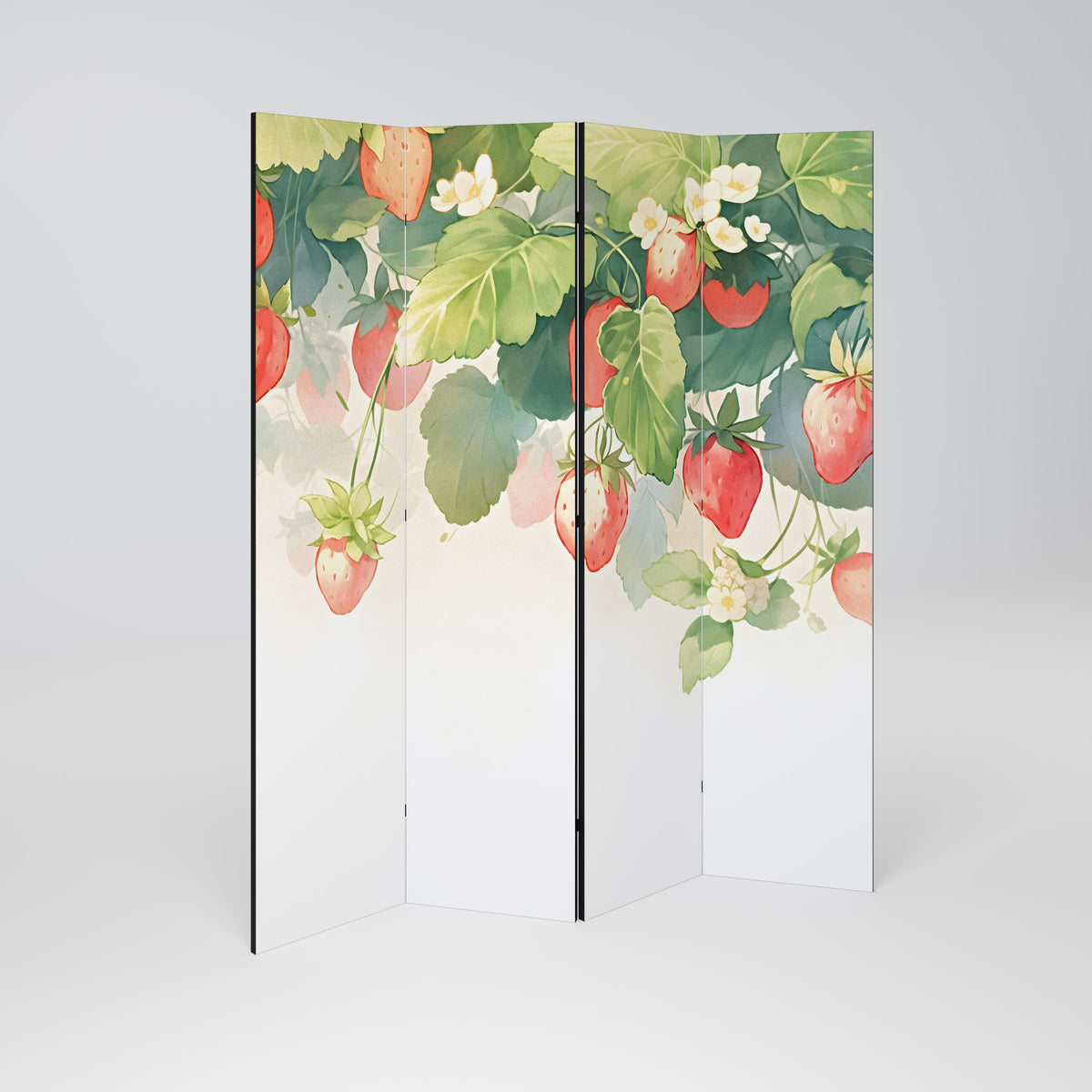 STRAWBERRY DREAMSCAPE Rumsavdelare 4 paneler