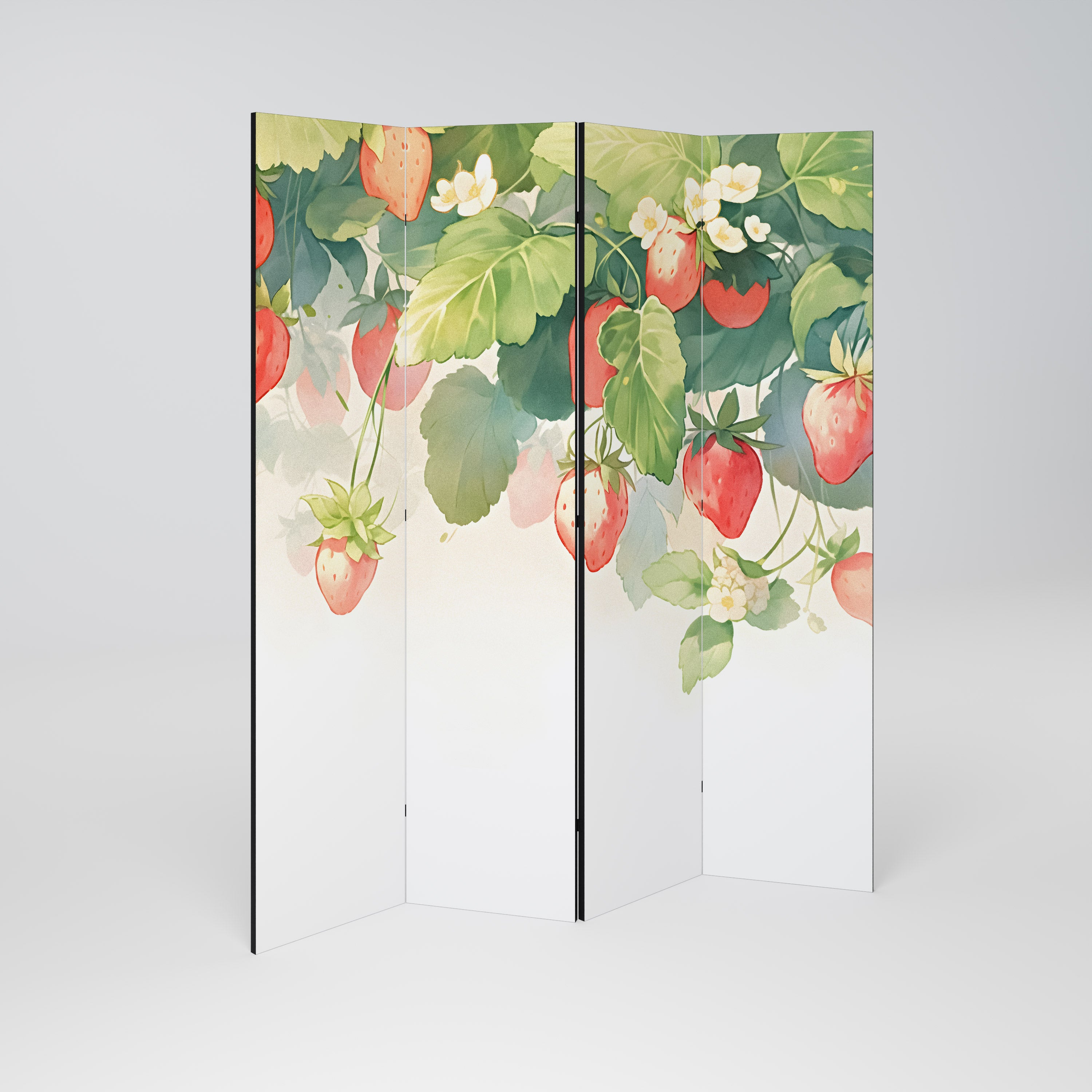 STRAWBERRY DREAMSCAPE Rumsavdelare 4 paneler