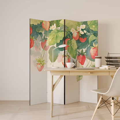 STRAWBERRY DREAMSCAPE Rumsavdelare 4 paneler