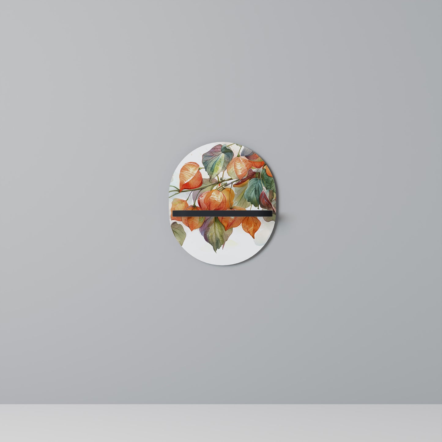FLEETING DAYS Oval konsthylla i svart finish