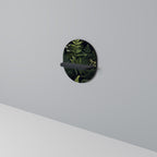 FOREST WONDERS Oval konsthylla i svart finish