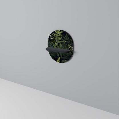 FOREST WONDERS Oval konsthylla i svart finish