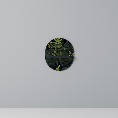 FOREST WONDERS Oval konsthylla i svart finish