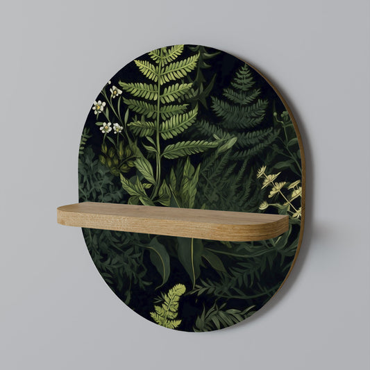 FOREST WONDERS Oval Konsthylla I Ekeffekt