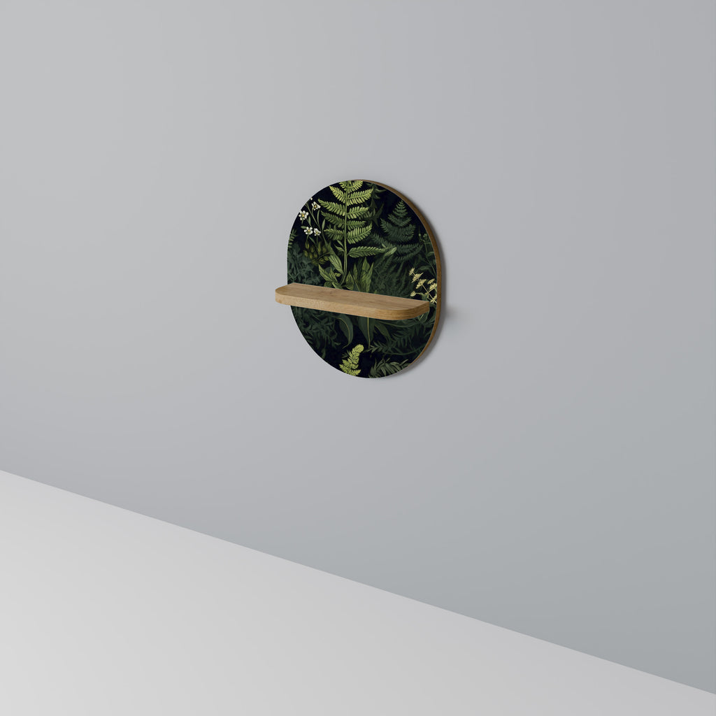 FOREST WONDERS Oval Konsthylla I Ekeffekt