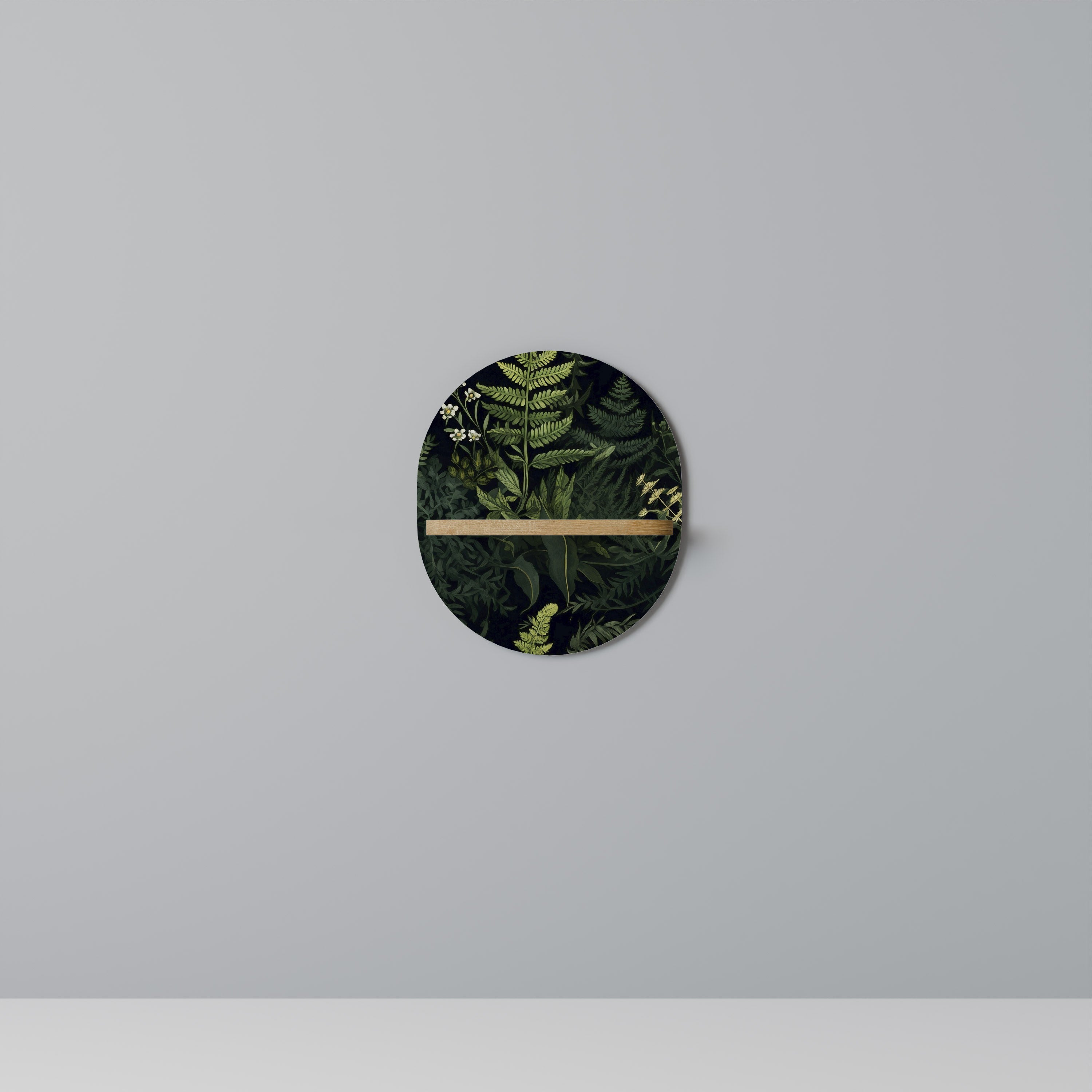 FOREST WONDERS Oval Konsthylla I Ekeffekt