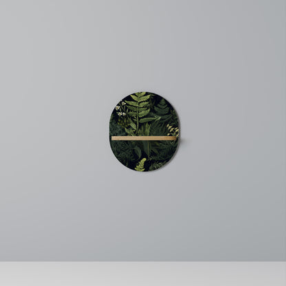 FOREST WONDERS Oval Konsthylla I Ekeffekt