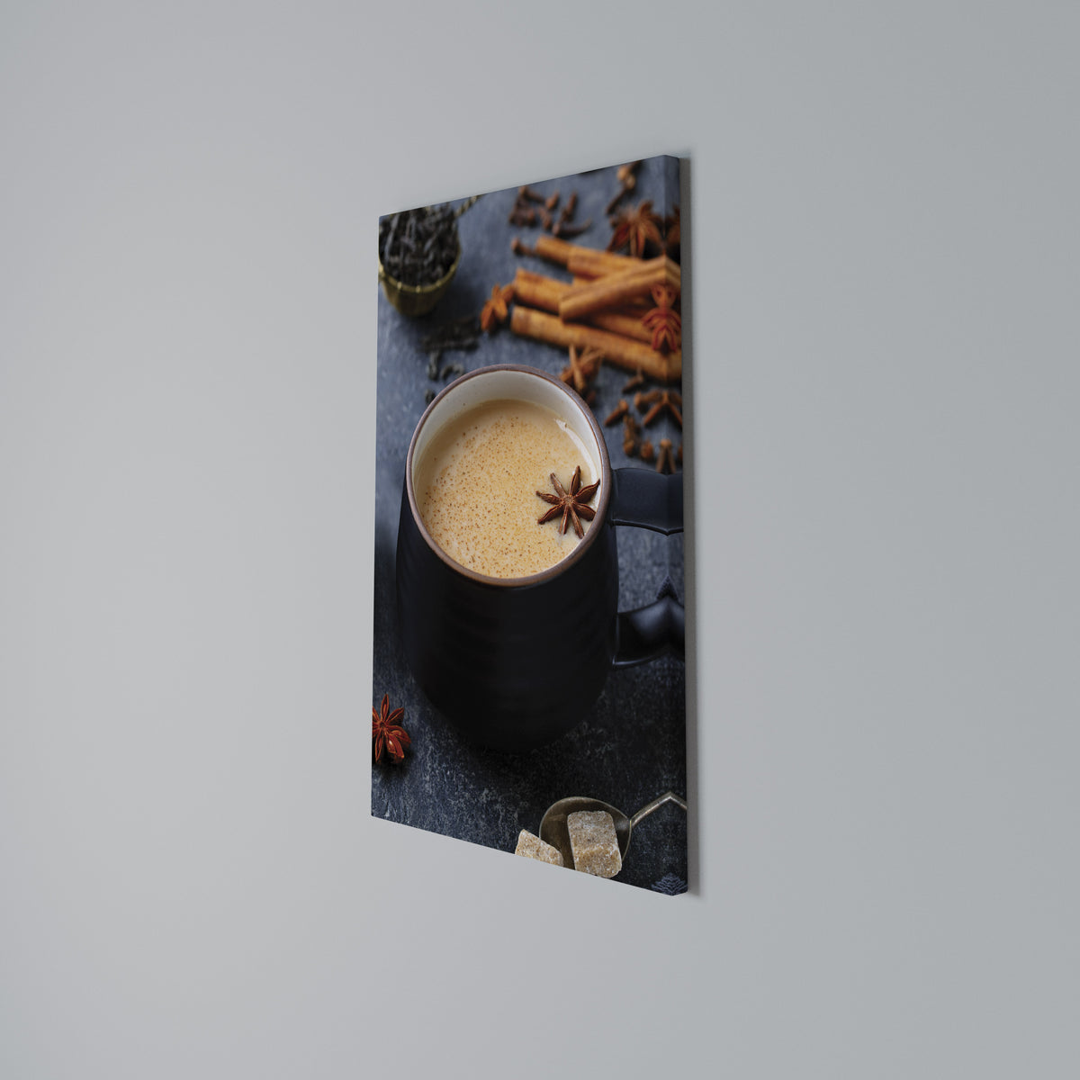 WARMTH IN A CUP Vertical Canvas Print