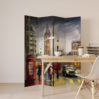 LONDON'S TIMELESS VIBES Rumsavdelare 4 paneler