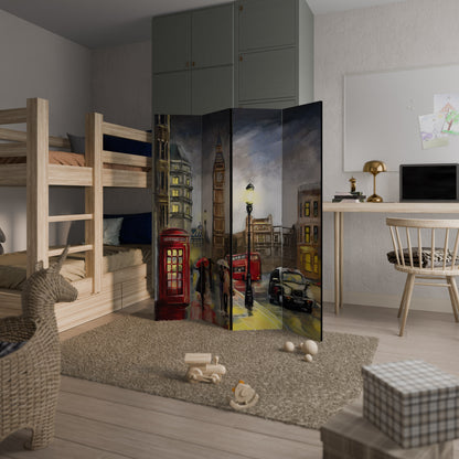 LONDON'S TIMELESS VIBES Rumsavdelare 4 paneler