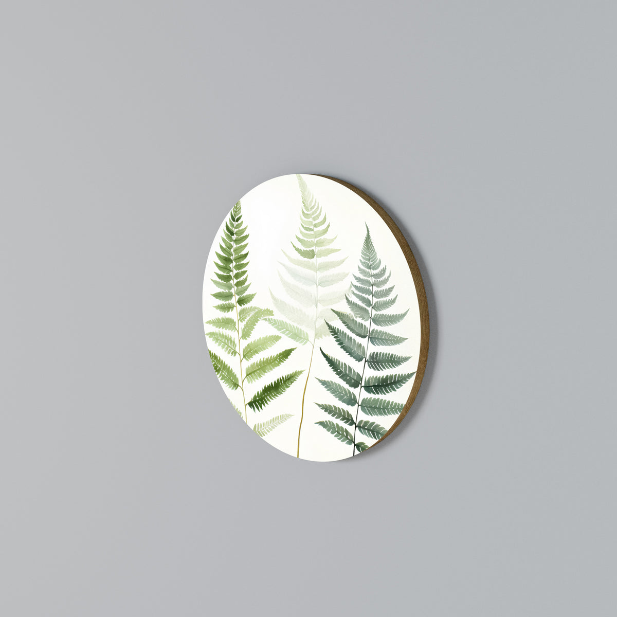 FERN MAJESTY Rund väggdekor