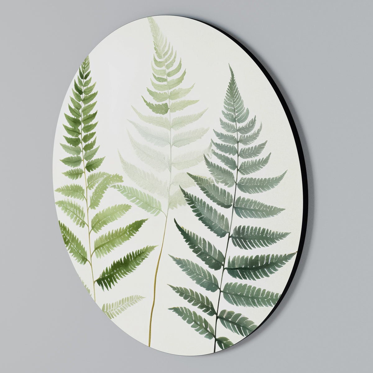 FERN MAJESTY Rund väggdekor