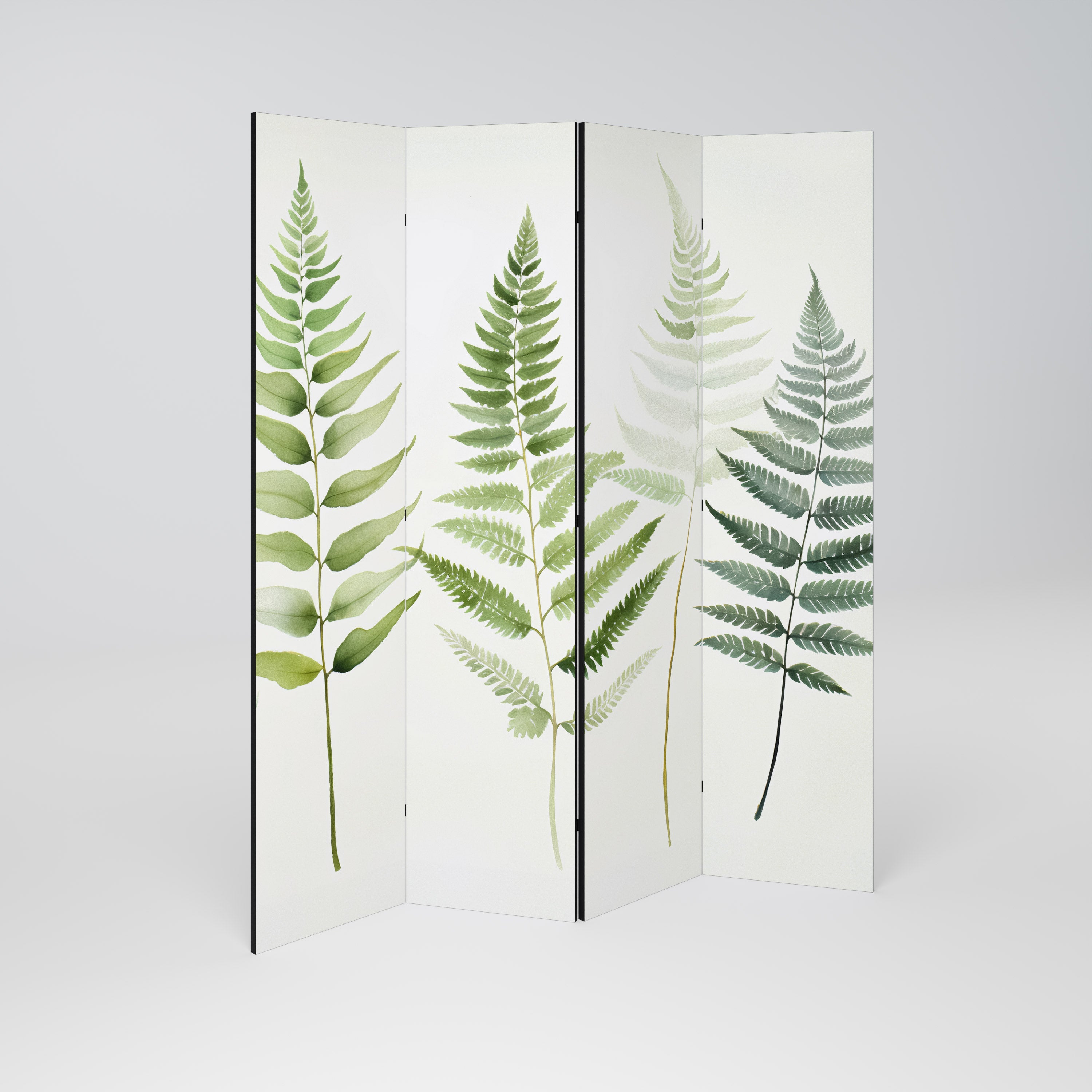 FERN MAJESTY Dekorativ rumsavdelare med 4 paneler