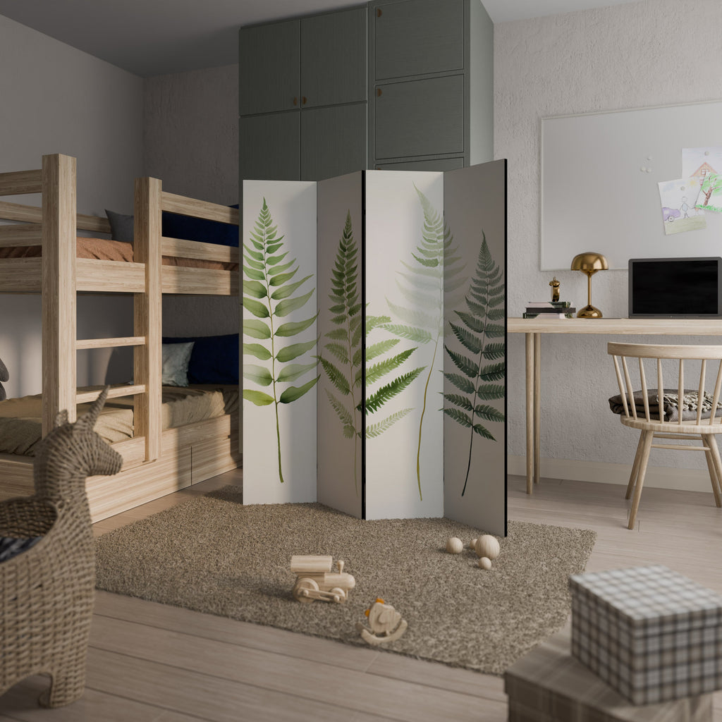 FERN MAJESTY Dekorativ rumsavdelare med 4 paneler