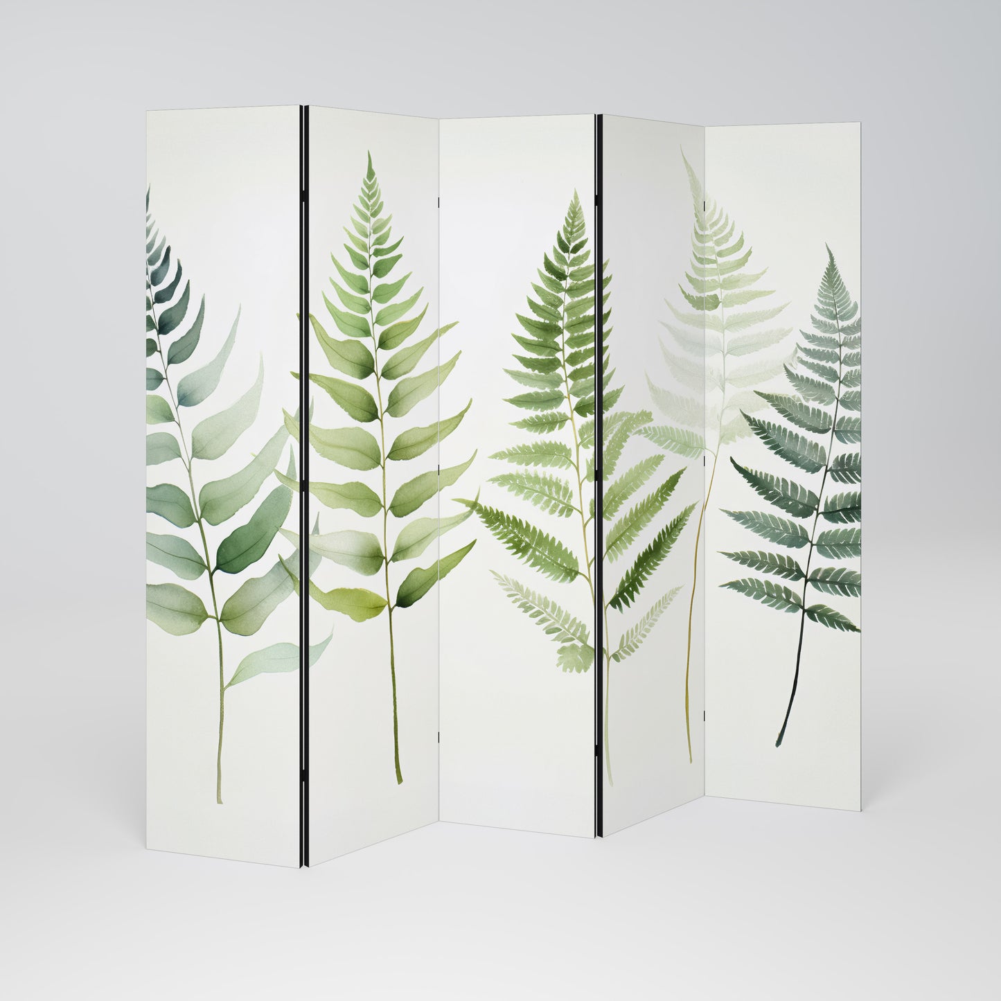FERN MAJESTY Dekorativ rumsavdelare – 5 paneler