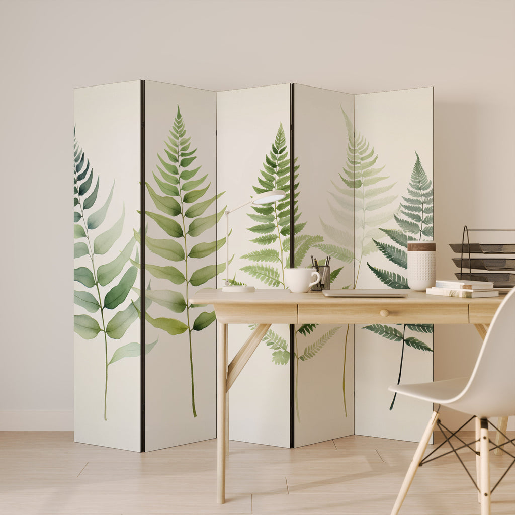 FERN MAJESTY Dekorativ rumsavdelare med 5 paneler