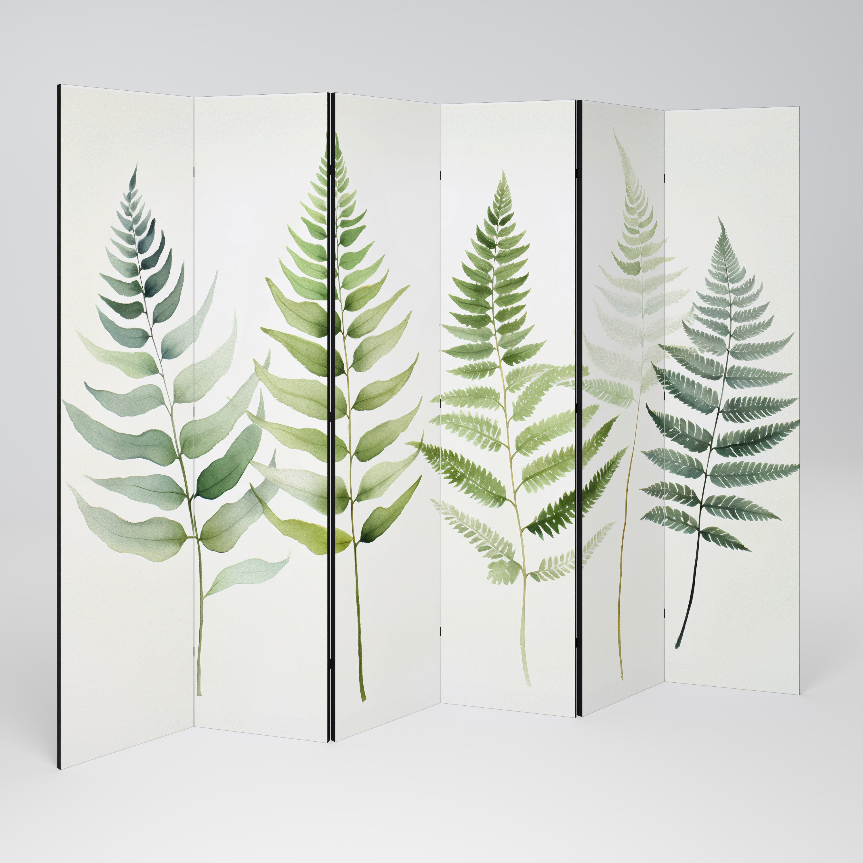 FERN MAJESTY Dekorativ rumsavdelare med 6 paneler